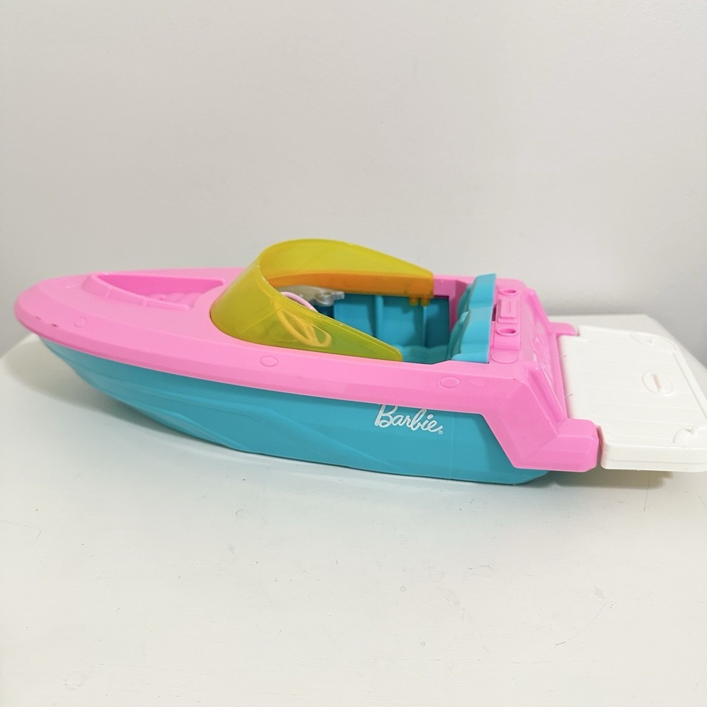 Mattel Barbie Doll Speedboat ONLY‎ Playset Boat Beach Lake Swim Boat Toy